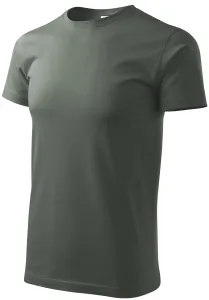 Das einfache T-Shirt der Männer, dunkler Schiefer, 2XL