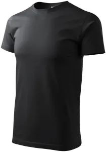 Das einfache T-Shirt der Männer, Ebenholz Grau, S