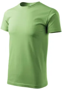 Das einfache T-Shirt der Männer, erbsengrün, XS