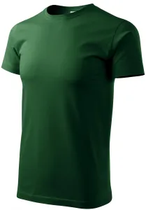 Das einfache T-Shirt der Männer, Flaschengrün, M