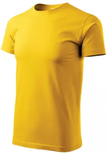 Das einfache T-Shirt der Männer, gelb, 2XL