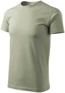 Das einfache T-Shirt der Männer, helles Khaki, S