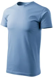 Das einfache T-Shirt der Männer, Himmelblau, L