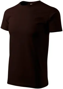 Das einfache T-Shirt der Männer, Kaffee, XL