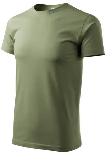 Das einfache T-Shirt der Männer, khaki, XL