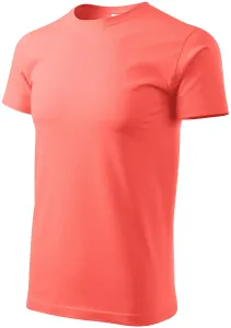 Das einfache T-Shirt der Männer, koralle, 3XL