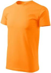 Das einfache T-Shirt der Männer, Mandarine, S