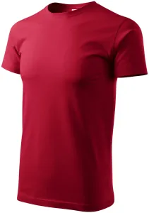 Das einfache T-Shirt der Männer, marlboro rot, XS