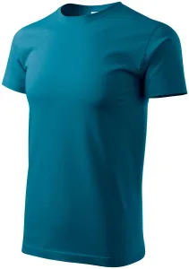 Das einfache T-Shirt der Männer, petrol blue, L #373702