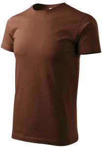 Das einfache T-Shirt der Männer, Schokolade, 4XL