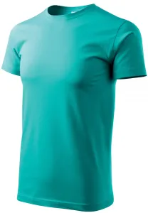 Das einfache T-Shirt der Männer, smaragdgrün, L