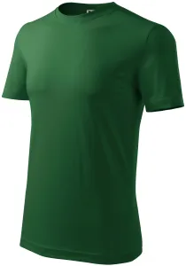 Das klassische T-Shirt der Männer, Flaschengrün, L