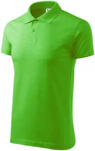 Einfaches Herren Poloshirt, Apfelgrün, S
