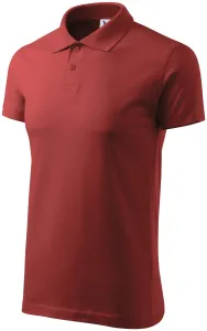 Einfaches Herren Poloshirt, burgund, S