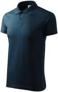 Einfaches Herren Poloshirt, dunkelblau, 2XL