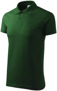 Einfaches Herren Poloshirt, Flaschengrün, XL