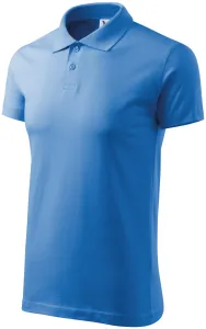 Einfaches Herren Poloshirt, hellblau, S #706892