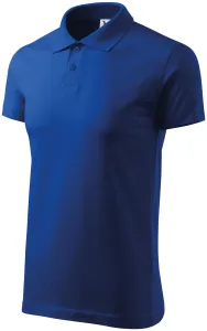 Einfaches Herren Poloshirt, königsblau, XL