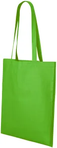 Einkaufstasche aus Baumwolle, Apfelgrün, uni #380849