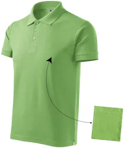 Elegantes Poloshirt für Herren, erbsengrün, XL