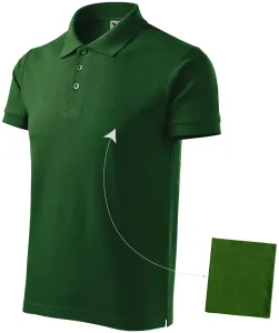 Elegantes Poloshirt für Herren, Flaschengrün, XL