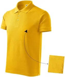 Elegantes Poloshirt für Herren, gelb, 3XL