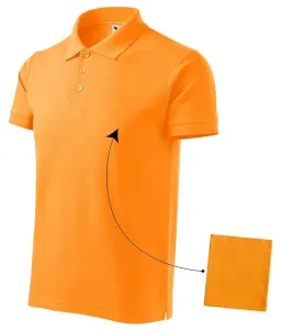 Elegantes Poloshirt für Herren, Mandarine, 2XL