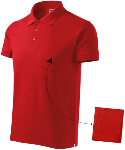 Elegantes Poloshirt für Herren, rot, 2XL
