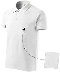Elegantes Poloshirt für Herren, weiß, XL