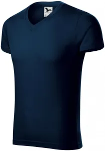Eng anliegendes Herren-T-Shirt, dunkelblau, S