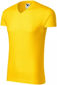Eng anliegendes Herren-T-Shirt, gelb, L