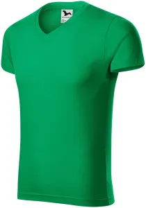 Eng anliegendes Herren-T-Shirt, Grasgrün, S