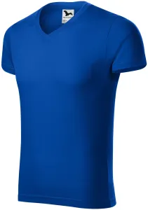 Eng anliegendes Herren-T-Shirt, königsblau, S
