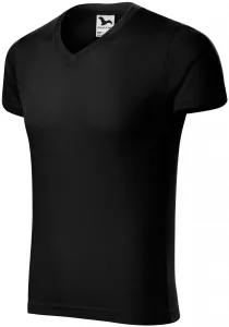 Eng anliegendes Herren-T-Shirt, schwarz, 2XL