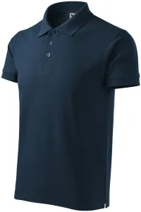 Gröberes Poloshirt für Herren, dunkelblau, S #706371