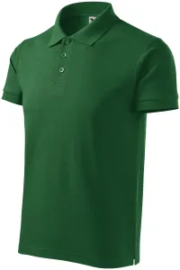 Gröberes Poloshirt für Herren, Flaschengrün, XL