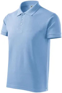 Gröberes Poloshirt für Herren, Himmelblau, XL
