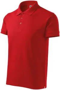 Gröberes Poloshirt für Herren, rot, M