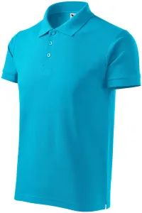Gröberes Poloshirt für Herren, türkis, XL
