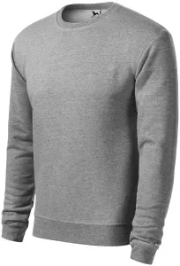 Herren/Kinder Sweatshirt ohne Kapuze, dunkelgrauer Marmor, S #705750