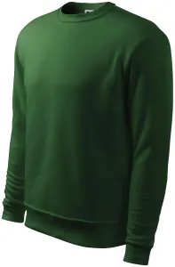 Herren/Kinder Sweatshirt ohne Kapuze, Flaschengrün, XL