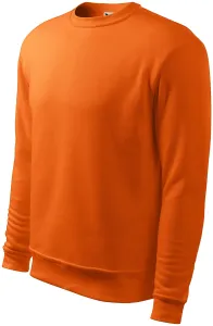Herren/Kinder Sweatshirt ohne Kapuze, orange, M