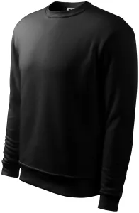 Herren/Kinder Sweatshirt ohne Kapuze, schwarz, 3XL