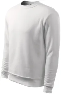 Herren/Kinder Sweatshirt ohne Kapuze, weiß, 158cm / 12Jahre