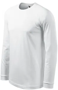 Herren Kontrast T-Shirt mit langen Ärmeln, weiß, 2XL #375675