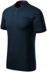 Herren-Poloshirt mit Bomberkragen, dunkelblau, M