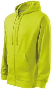 Herren Sweatshirt mit Kapuze, lindgrün, 2XL