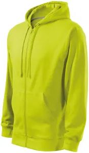 Herren Sweatshirt mit Kapuze, lindgrün, L