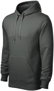 Herren Sweatshirt mit Kapuze ohne Reißverschluss, dunkler Schiefer, S