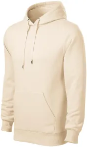 Herren Sweatshirt mit Kapuze ohne Reißverschluss, mandel, S